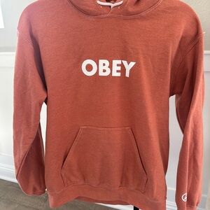 Obey Peach Hoodie - Size Small